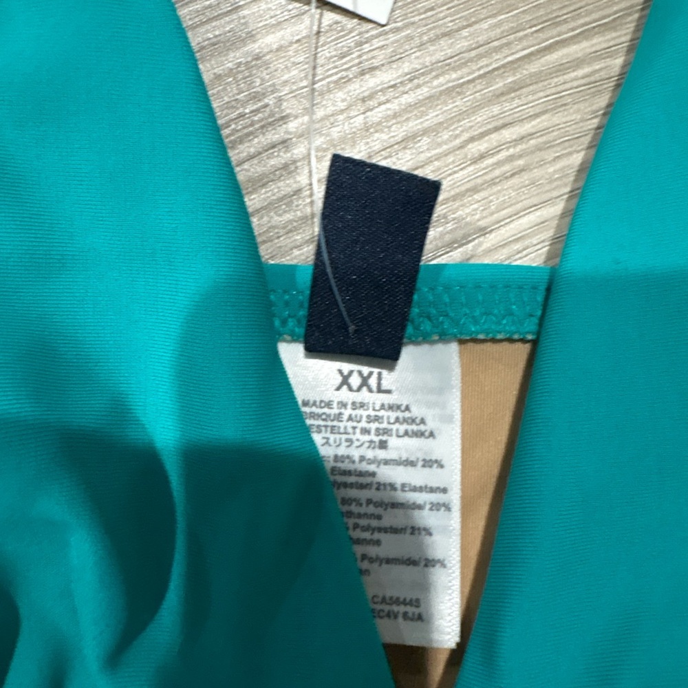 J. Crew Turquoise swim tankini size XXL New - Picture 3 of 3
